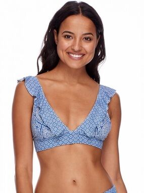 New! SKYE SWIMWEAR • Isabella Top in Semeru Denim